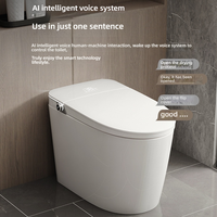 WC intelligent à usage domestique avec capteur de pied, double chasse d'eau, en céramique, pour chambre à coucher
