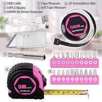 122 pièces rose dame ménage combinaison trousse à outils le plus populaire jeu de tournevis pour réparation à domicile avec personnalisation OEM