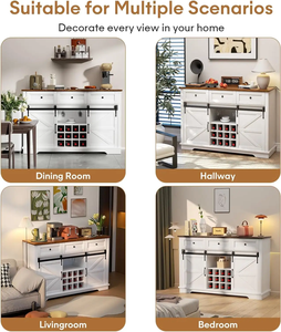 Meuble de rangement pour vin, meuble de salon, portes coulissantes de grange, <span class=keywords><strong>buffet</strong></span> en bois, <span class=keywords><strong>buffet</strong></span> latéral - Product Image 5