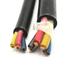 Câble de pompe à eau submersible JHS caoutchouc multi-cœurs 1-5 noyaux 2 AWG câbles d'alimentation de fil de pompe de puits profond