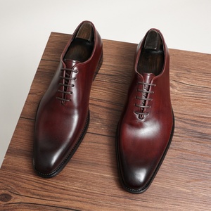 High End Men's Oxford <b>Shoes</b> Genuine Leather Handmade Lace-up Pointed Toe <b>Height</b> <b>Increasing</b> Winter Wedding Banquet Business - Product Image 3