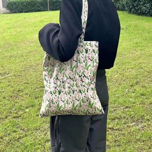 Custom Canvas Bag Printing Logo Fashion Shopping Advertisement Full Cotton Bag Single Shoulder Canvas Bag Custom Size - Product Image 6