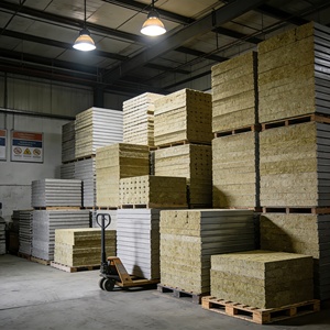 Panneau de laine de roche haute densité pour l'absorption acoustique et l'<span class=keywords><strong>isolation</strong></span> thermique des ateliers industriels - Product Image 4