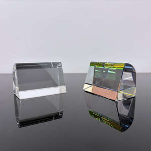 Personalizado trapézio cristal Paperweight vidro vidro transparente diamante corte Paperweight - Product Image 5