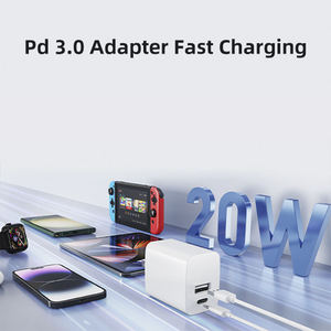 Merryking điện thoại di động USB C pd20w QC3.0 sạc nhanh 20W kép USB Type-C nhanh điện thoại di động tường chargeur cho ngân hàng điện - Product Image 3