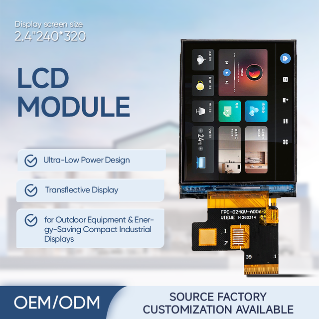 Factory Direct-sale 2.4 Inch IPS TFT LCD LED Backlit High-resolution High-performance Electronic Display