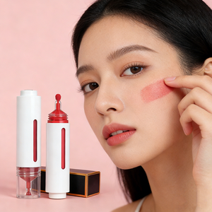 บลัชออนแบบน้ำ4สีเครื่องสำอางสำหรับแต่งหน้าโลโก้ตามสั่ง - Product Image 1