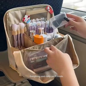 Stand up Makeup Bag Travel Portable Large Capacity Cosmetic Organizer with Dividers - Product Image 2