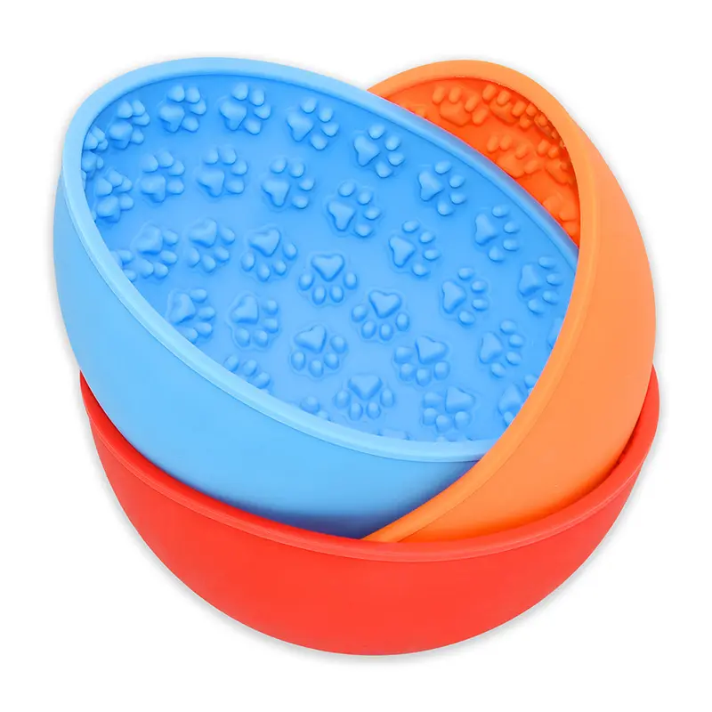 Mat For Dogs Cats Slow Food Bowls Pet Feeding Food Bowl Safety Silicone Dog Feeding Lick Pad Dog Slow Feeders Treat Dispensing