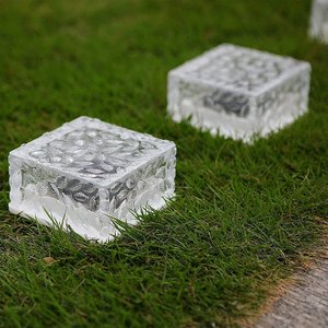 Ladrillos de Hielo de Cristal LED con Energía Solar, Luces Decorativas para Jardín, Balcón y Patio, con Colores, Precio al por Mayor - Product Image 1