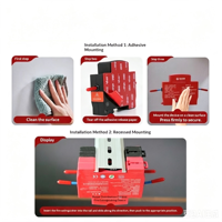 Boîte de distribution d'aérosol thermique à grande capacité (10g-40g) pour dispositif d'extinction automatique d'incendie, type rail, avec autocollant