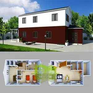2021 light steel villa house luxury townhouse duplex prefabricated homes reviews