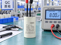 Condensateur industriel à film sec 8uF Hunan Sanjing Intelligent Technology 450VAC Classe d'isolation B pour convertisseur de fréquence