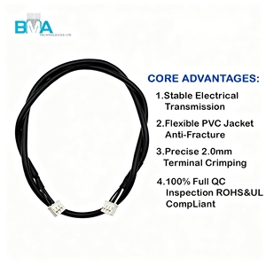 2,0 mm pitch 3-pins draad-naar-draad connector kabelboom vertind aansluitstuk UL2547 voor medische industriële elektronische apparatuur - Product Image 2