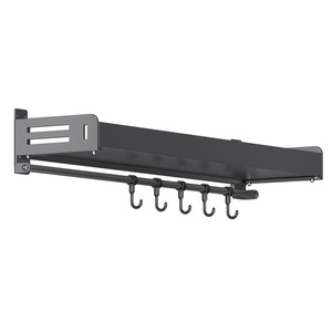 Wall Mounted Spice <b>Rack</b> Rectangle Powder Coated Punch Free Multi Layer <b>Storage</b> For <b>Kitchen</b> Seasoning Organizer - Product Image 1