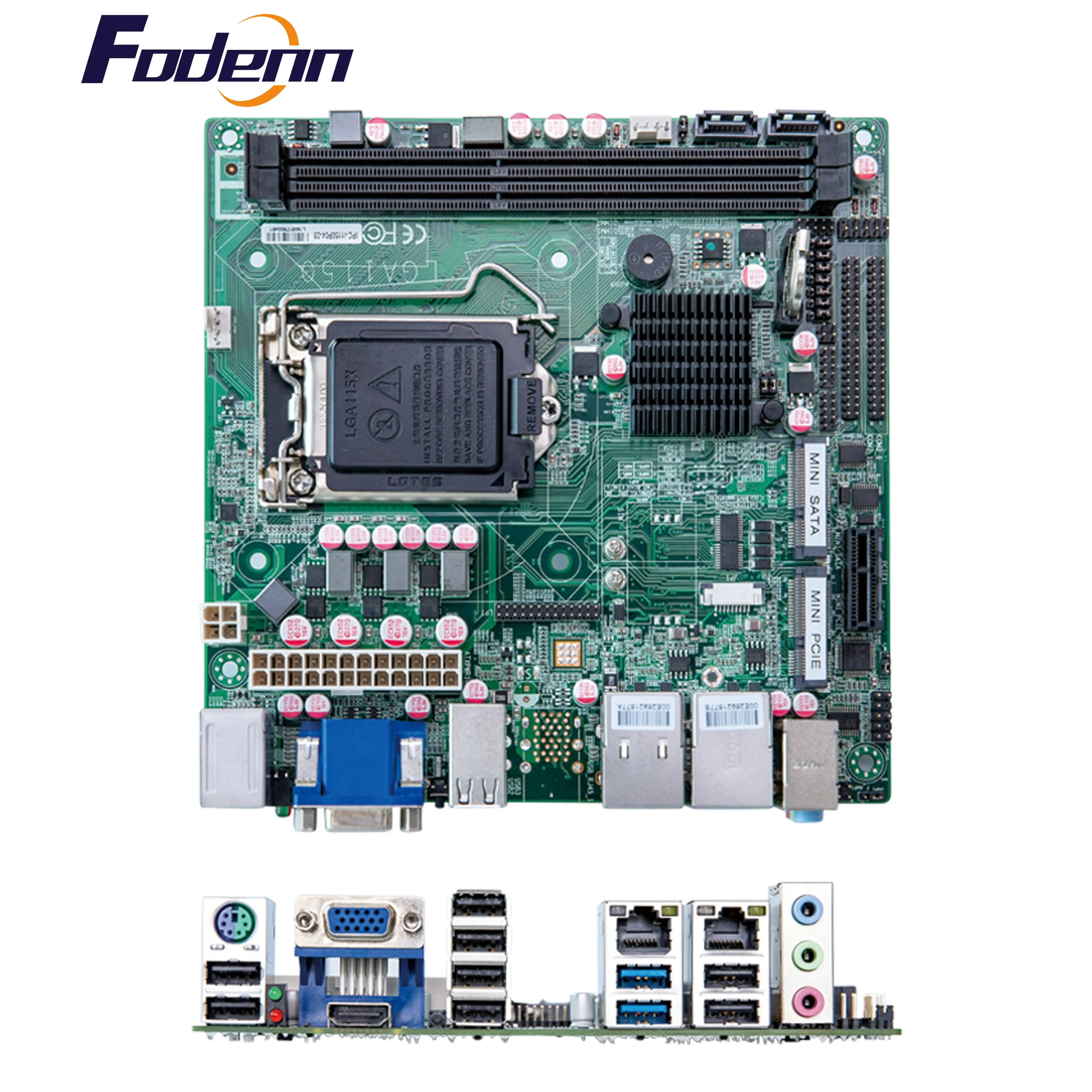 Fodenn Intel Haswell I3/I5/I7โปรเซสเซอร์2 * DIMM DDR3 3G/4G/WIFI รองรับเมนบอร์ดอุตสาหกรรม X86 MINI-ITX