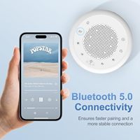 Radio-réveil moderne en plastique blanc, son clair et riche, affichage numérique à quartz, fonction snooze, LUMINOVA