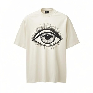 เสื้อยืดผู้ชายผ้าฝ้าย 100% สัมผัสนุ่มสไตล์วินเทจ พิมพ์ลายสีสันสดใสแบบพ่นตรง ระบายอากาศได้ดี แขนสั้น คอกลม - Product Image 3
