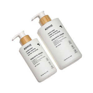 Minnie Exquisite Young 500ml <b>Pump</b> <b>Bottle</b> With Bamboo Cap For Cosmetic Packaging - Product Image 4