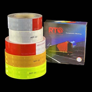 <span class=keywords><strong>Cinta</strong></span> <span class=keywords><strong>Reflectante</strong></span> para Vehículos DOT-C2 Roja y Blanca ECE 104R, Rollo <span class=keywords><strong>Reflectante</strong></span> Retro de Alta Intensidad de 2 Pulgadas con Impresión de Logotipo Personalizado - Product Image 6