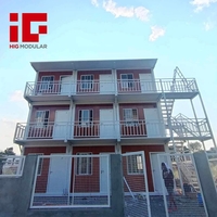 Bâtiment Scolaire de 3 Étages, Salles de Classe Préfabriquées, Construction Modulaire Sécurisée, Maison Conteneur Pliable, Immeuble d'Appartements Portable