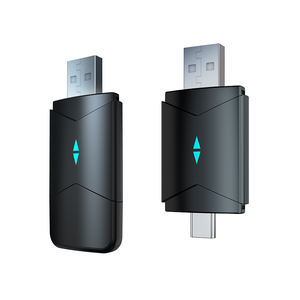 Adaptador de Usb a Usb C Interfaz dual sin cable con cable a CarPlay inalámbrico Ai Carplay <span class=keywords><strong>Android</strong></span> 2 en 1 Adaptador automático Carplay - Product Image 1