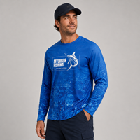Chemises de pêche personnalisées à sublimation, manches longues, protection solaire UPF 50+, vêtements pour équipes
