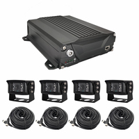 Cámara para Vehículos A&S 4CH 1080P 360 con GPS, 4G, WiFi, Grabador de Video para Autobús Escolar, ADAS/BDSD, Impermeable, EDR