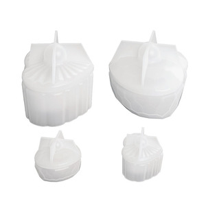 Moule en silicone YS en forme <span class=keywords><strong>de</strong></span> cœur pour bougeoirs, coupelles à bougies, pots <span class=keywords><strong>de</strong></span> rangement, fabrication <span class=keywords><strong>de</strong></span> bougies DIY, aromathérapie, gypse, résine, décoration intérieure - Product Image 5
