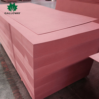 Panneaux décoratifs ignifuges en MDF/HDF 18 mm à âme rouge, résistants au feu, pour mobilier d'hôtel - Prix de gros