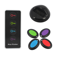 Localizador de Llaves Inalámbrico Inteligente con 4 Receptores, Dispositivos Electrónicos para Alarmas Personales, Rastreador de Llaves Perdidas