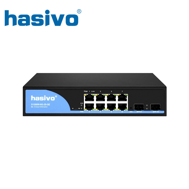 8*1000M Port Smart Web Managed Ethernet Switch With Sfp