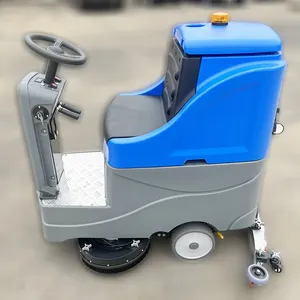 Ride On Electric Auto Floor Scrubber Industrial Floor Scrubbing Machine For Airport Station