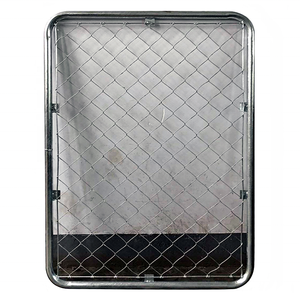รั้วตาข่ายอเมริกันมองชัดเจนสีเงิน USA 900X1200mm แหล่งรวมศูนย์ความปลอดภัยสำหรับขายส่ง - Product Image 3