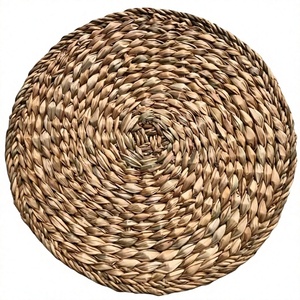 Sets de table bohèmes faits main en jonc de mer personnalisables, tissés naturellement, écologiques, résistants à la chaleur, antidérapants, protection de cuisine - Product Image 1