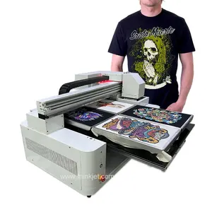 Self Maintenance Automatic T-shirt DTG Machine Inkjet Print on Cloth Direct Printing on Fabric Textile Printer