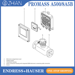 เครื่องวัดอัตราการไหลแบบ Coriolis รุ่น Proline Promass a 500/8A5B ของ Endress+Hauser แบบท่อเดี่ยวขนาดกะทัดรัด สำหรับการวัดหลายค่าพารามิเตอร์ - Product Image 4