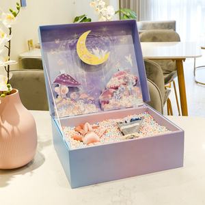 กล่องของขวัญที่ว่างเปล่าสำหรับ3D วันเกิดวันเกิดวันวาเลนไทน์กล่องใส่ดอกไม้กระดาษตกแต่งงานแต่งงาน - Product Image 4