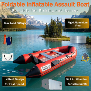 Gommone Termosaldato SOLAR MARINE 3 Metri (9.8 ft) ad Alta Velocità, per <span class=keywords><strong>Pesca</strong></span> all'Aperto, Soccorso e Canottaggio, con Accessori Inclusi - Product Image 1