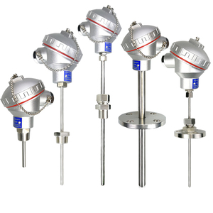 통합 온도 변환기 4-20mA 모듈 온도 센서 프로브 Pt100 열 저항 OEM WZP-231 IP67 스테인리스 - Product Image 1