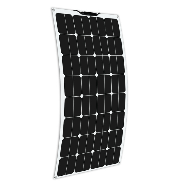 100W SOLAR PANEL Flexible Kit Light Semi Solar Panel for Caravan Homes Energy Monocrystalline Cell 100w 100 Watt 12v