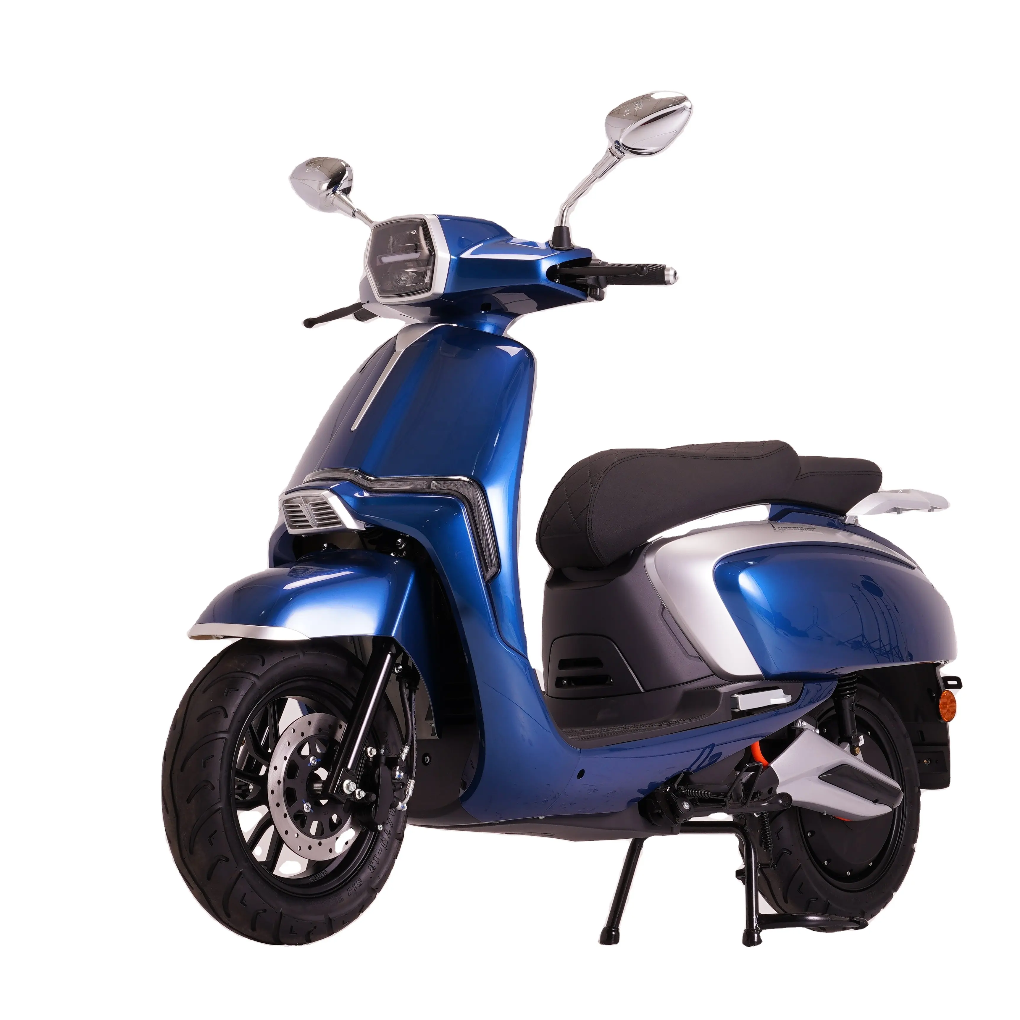 Motocicleta Scooter eléctrica de larga distancia para adultos de 1500W de asiento doble compacto al por mayor