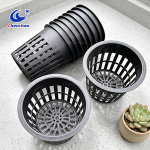 Pots en filet spécialisés pour plantes grimpantes, paniers en maille à fentes avec emplacements pour fixation de treillis - Product Image 5