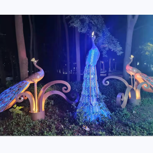 Senzhao Proveedores Mayoristas de Esculturas Metálicas de Pavo Real para Decoración de Jardín, Paisaje y Exteriores, Modernas y Resistentes al Agua - Product Image 2