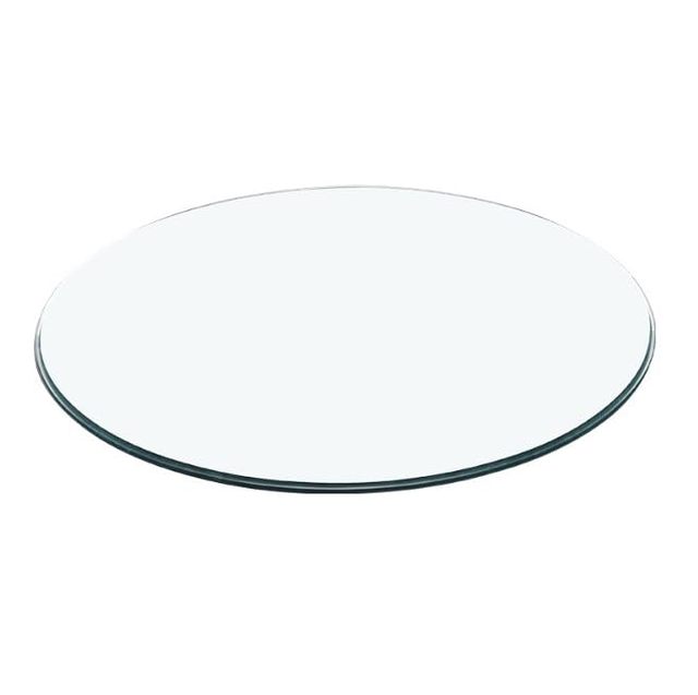 Round Tempered Glass Table Top 8mm Polished Edge Clear Glass Panel For Garden Table Wood Stove Fireplace Hearth Protector