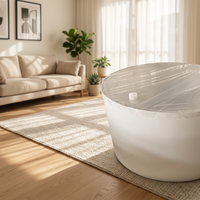 Aquarium cylindrique de grande taille pour la maison, 300 gallons, en acrylique écologique, réservoir décoratif