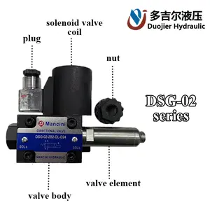 Válvula de Control direccional, DSG-03-3C4 solenoide hidráulica, serie DSG