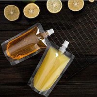 Sac d'emballage de boissons en plastique Offre Spéciale, Logo imprimé personnalisé, fond plat stratifié, jus liquide, boisson, pochette à bec