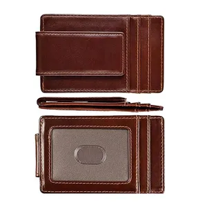 Slim Money Clips Wallet RFID Card Holder Front Pocket Wallet For Men