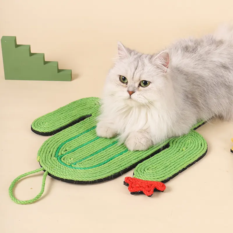 Katze Scratch Pad Mehrere Großhandel Katze schleifen Krallen Spielzeug Multi Form drucken Scratch Board Sisal Hanf Katzen Pad